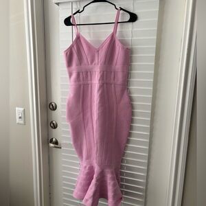 Pink Polyester Spandex Top - Size L